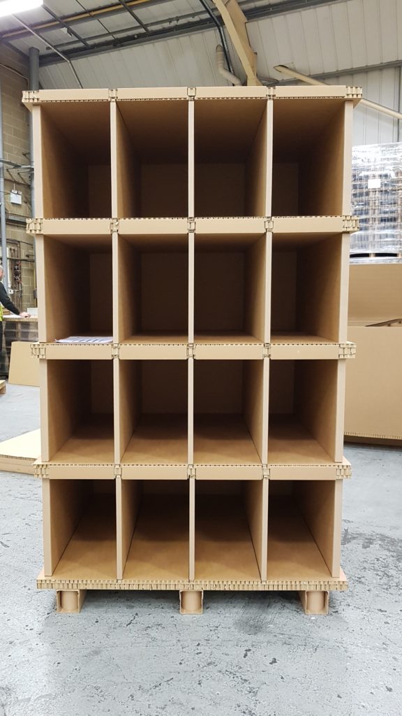 Strong Cardboard Storage Units - 12x10 16 Bay