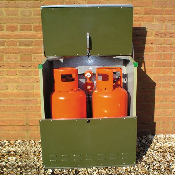 2 x 19kg (LPG Sentinel) Gas Cylinder Cabinet H1000 x W1090 x D660mm -  Stakrak