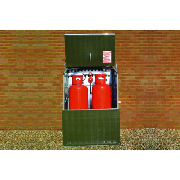 2 x 47kg (247 Senturion) Gas Cylinder Cabinet <br> H1570 x W1120 x D690mm <br/> - 329032 PI CO