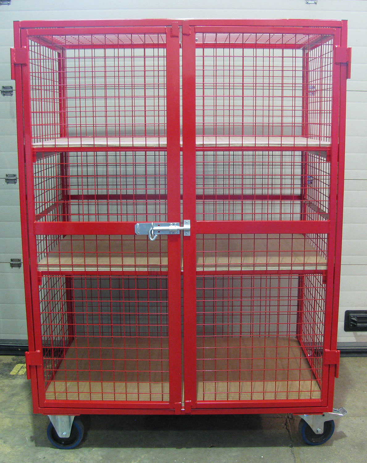 Stak-Red Mobile Mesh Security Cages With Adjustable Shelves - StakRed Mobile Cage 4