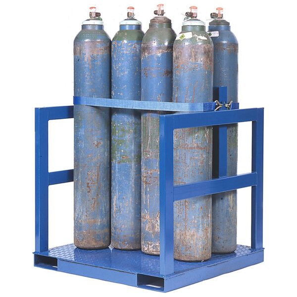 Gas Cylinder Forklift Storage & Transport Pallet <br> H1000 x W1000 x D1000mm <br/> - Transport Pallet for Gas Cylinders