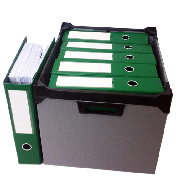 Polypropylene Stacking Boxes - A4 Lever Arch archive boxes large