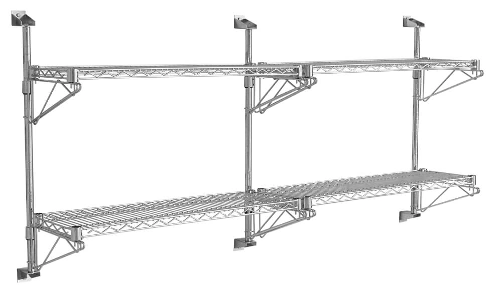 Chrome Wire Range - Chrome Cantilever shelvinglrg