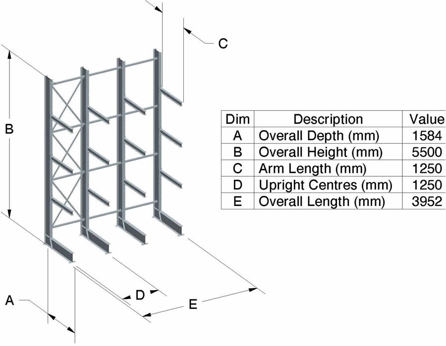 Cantilever racking - buildersmerchants