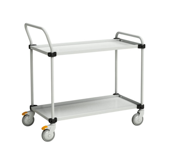 Adjustable Trolleys - Adjustable 2 shelf trolley TRTA4082 TRTA4102 TRTA5082 TRTA5102 hires clean
