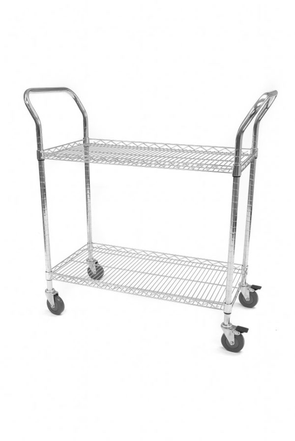 Lipped Chrome Trolley - Lipped edge trolley 2