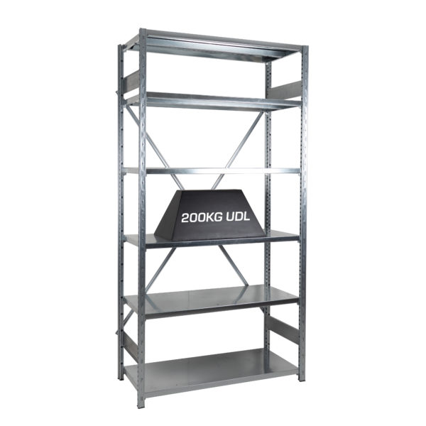 Expo 4G Galvanised Shelving - EXPO4Galvanised With Weight scaled