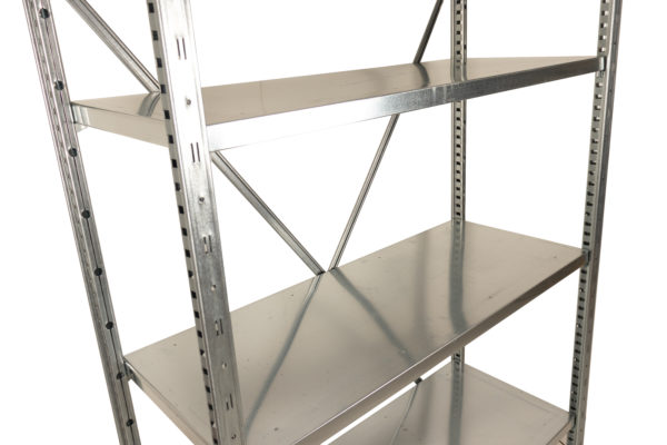 Expo 4G Galvanised Shelving - Expo4G Closeup scaled
