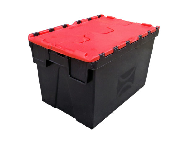Recycled Plastic Attached Lid Containers - 62 Litres scaled