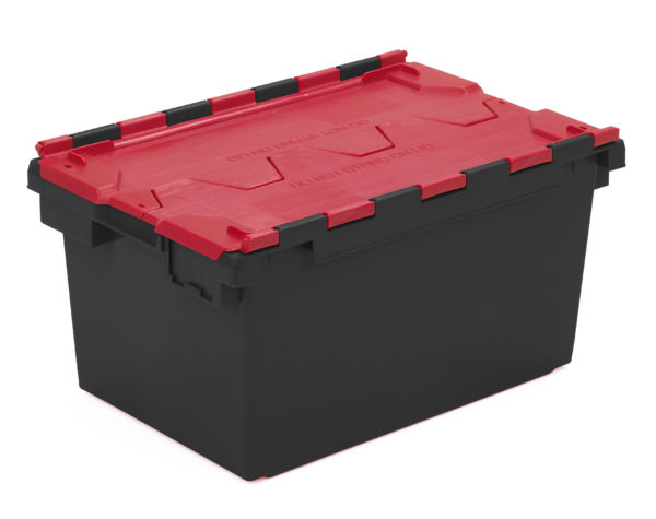 Recycled Plastic Attached Lid Containers - 80 Litres scaled