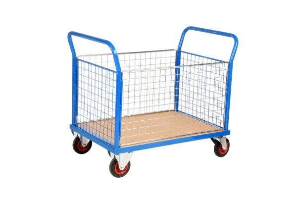 Mesh panelled Platform Trucks - Four Sided Mesh Platform Truck scaled