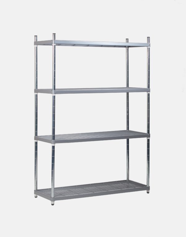 Nylon QM Freezer Shelving - Nylon Wire 4 Tier Starter Rack scaled