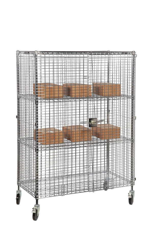Mobile Chrome Mesh Security Cages - Security Cage Mobile scaled