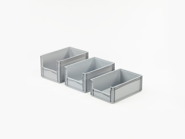 Euro Stacking Containers - Open End - basicline Open End Group scaled