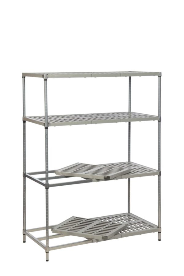 Plastic+ Vented Shelving - 4 Tier Vented Static 684x1024 1