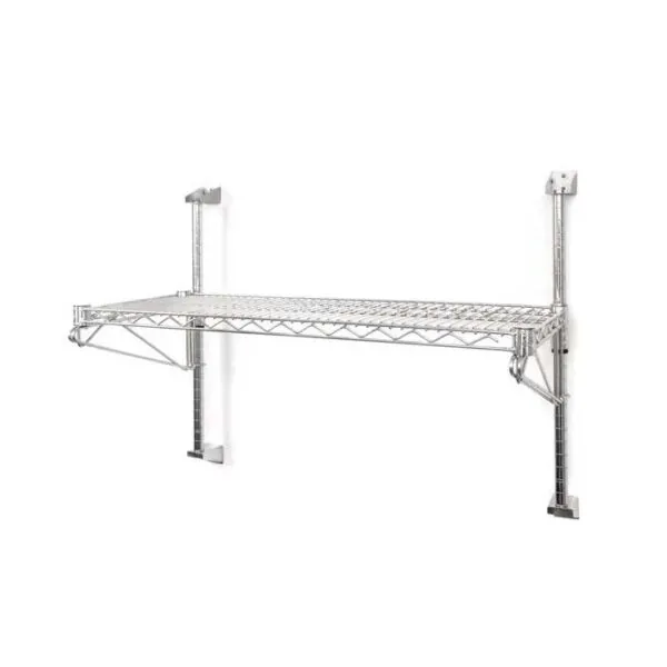 Chrome wire cantilever wall shelves - 437361