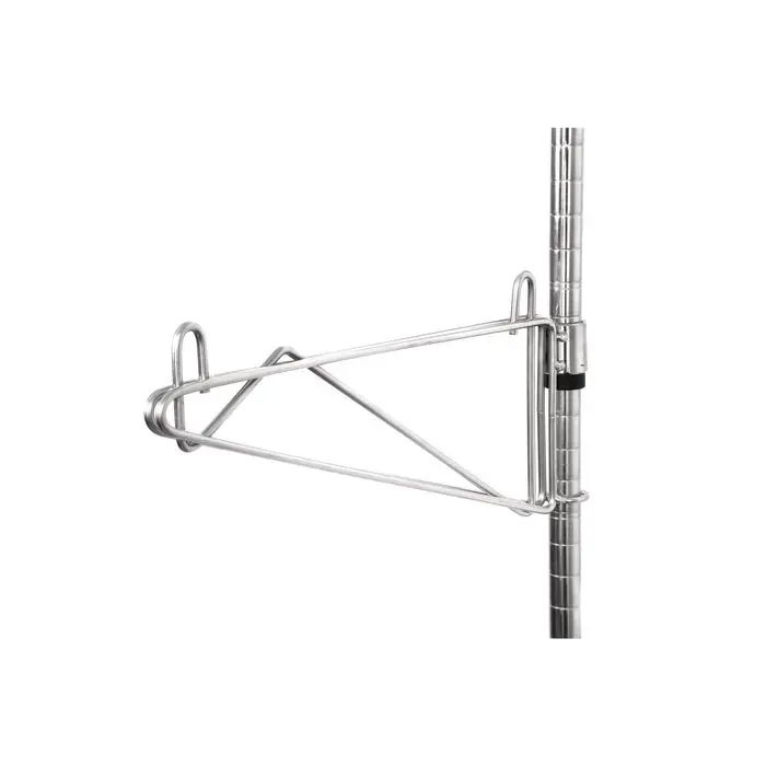 Chrome wire shelf support brackets